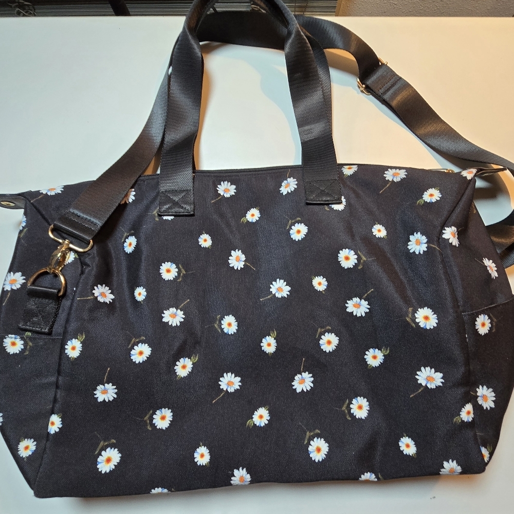 Alica & Oliva Floral Black Duffel Bag